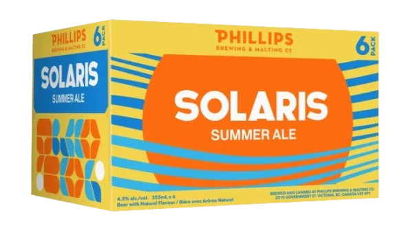 Phillips Brewing Solaris Summer Ale 6 Pack Cans