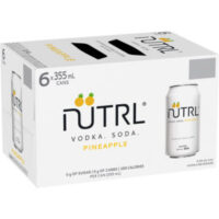 Nutrl Vodka Soda Pineapple 6 Pack Cans
