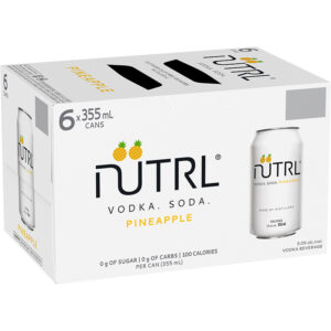Nutrl Vodka Soda Pineapple 6 Pack Cans