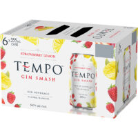 Tempo Gin Smash Strawberry Lemon 6 Pack Cans