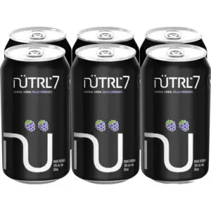Nutrl 7 Vodka BlackBerry 6 Pack Cans
