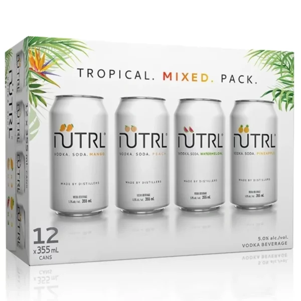 Nutrl Tropical Mixer 12 Pack Cans