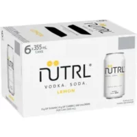 Nutrl Vodka Soda Lemon 6 Pack Cans