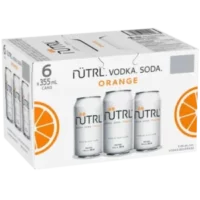 Nutrl Vodka Soda Orange 6 Pack Cans