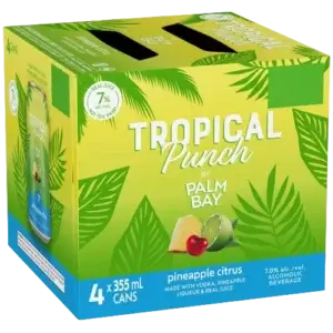 Palm Bay Pineapple Citrus Tropical 4 Pack Cans