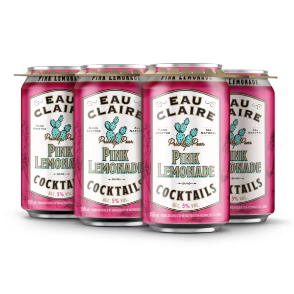 Eau Claire Distillery Pink Lemonade 6 Pack Cans