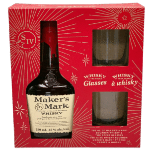 Maker's Mark Kentucky Straight Bourbon Whisky 750 mL Gift Pack