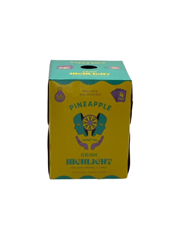 Highlight Pineapple Cocktail 4 Pack Cans