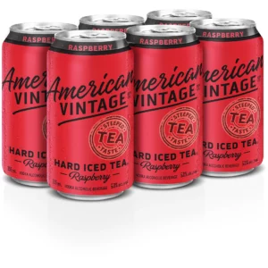 American Vintage Hard Iced Tea Raspberry 6 Pack Cans