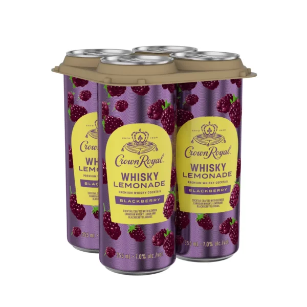Crown Royal Blackberry Whisky Lemonade 4 Pack Cans