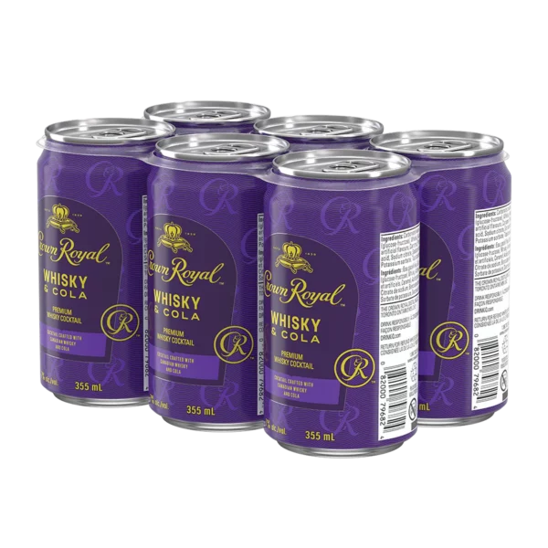 Crown Royal Whisky &Amp; Cola 6 Pack Cans