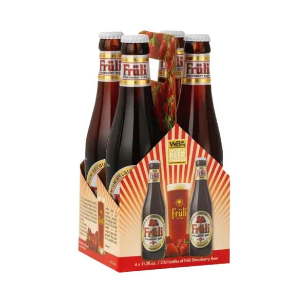 Fruli Strawberry Beer 4 Pack Bottles