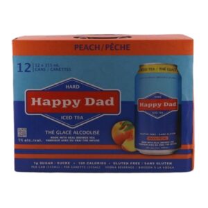 Happy Dad Hard Iced Tea Peach 12 Pack Cans