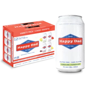 Happy Dad Hard Seltzer Variety Pack 12 Pack Cans