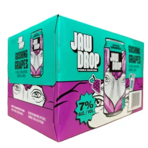 Jaw Drop Gushing Grapes 6 Pack Cans