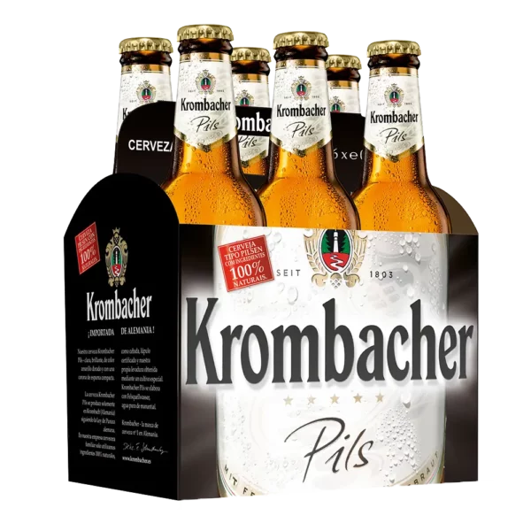 Krombacher Pils 6 Pack Bottles