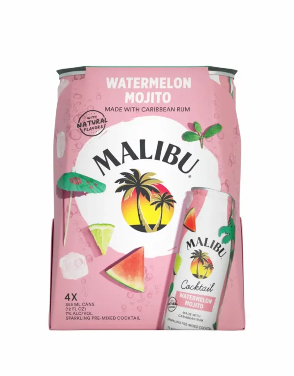 Malibu Watermelon Mojito 4 Pack Cans