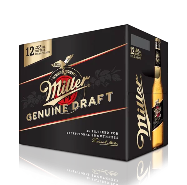 Miller Genuine Draft 12 Pack Bottles