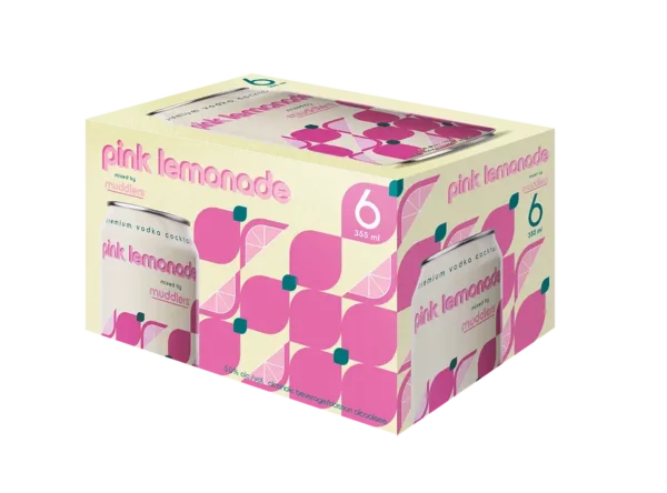 Muddlers Vodka Pink Lemonade 6 Pack Cans