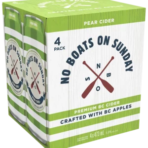 No Boats On Sunday BC Pear Cider 4 Pack Cans