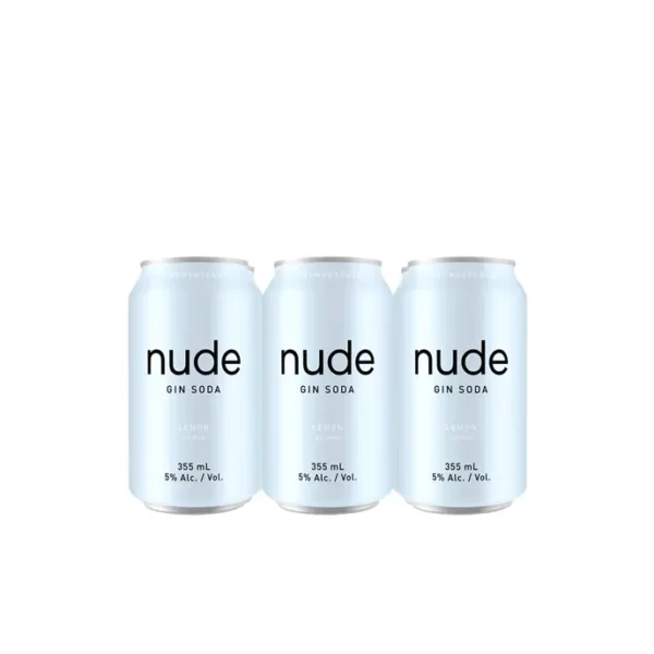 Nude Gin Soda Lemon 6 Pack Cans