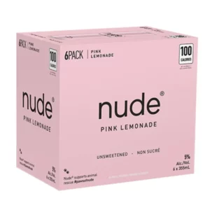 Nude Pink Lemonade 6 Pack Cans