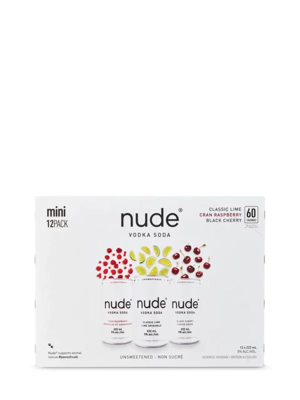 Nude Vodka Soda Mini Mix 12 Pack Cans