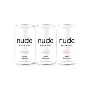 Nude Vodka Soda Watermelon 6 Pack Cans