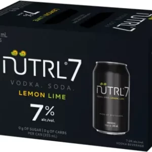 Nutrl 7 Vodka Lemon Lime 6 Pack Cans