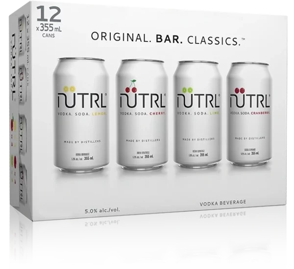 Nutrl Bar Classics Mixer 12 Pack Cans