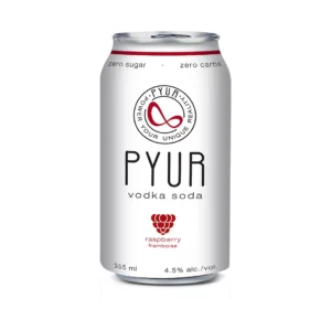 Pyur Vodka Soda Raspberry 6 Pack Cans