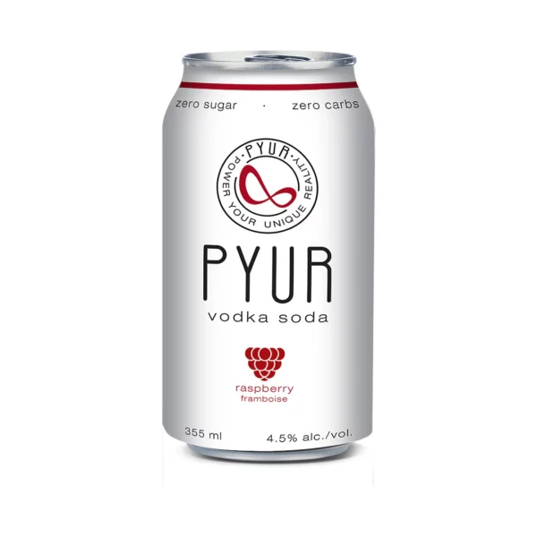 Pyur Vodka Soda Raspberry 6 Pack Cans