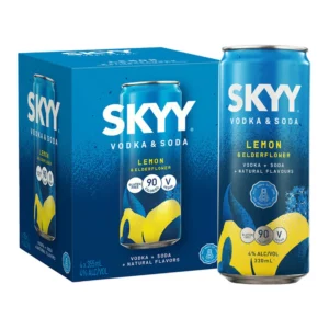 Skyy Vodka & Soda Lemon & Elderflower 4 Pack Cans