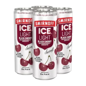 Smirnoff Ice Light Black Cherry & Soda 4 Pack Cans