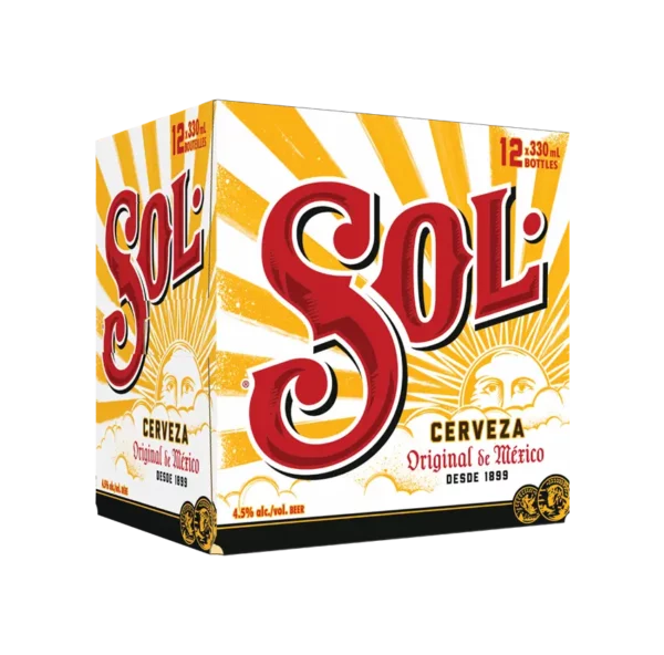 Sol Cerveza 12 Pack Bottles