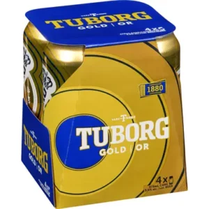 Tuborg Gold 4 Pack Cans