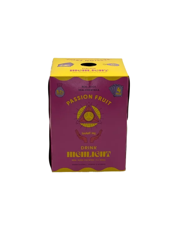 Highlight Passion Fruit Cocktail 4 Pack Cans