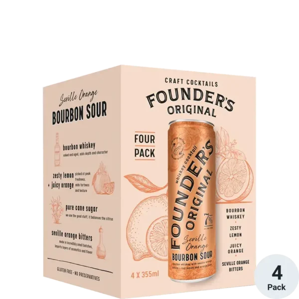 Founder’s Original Bourbon Sour 4 Pack Cans