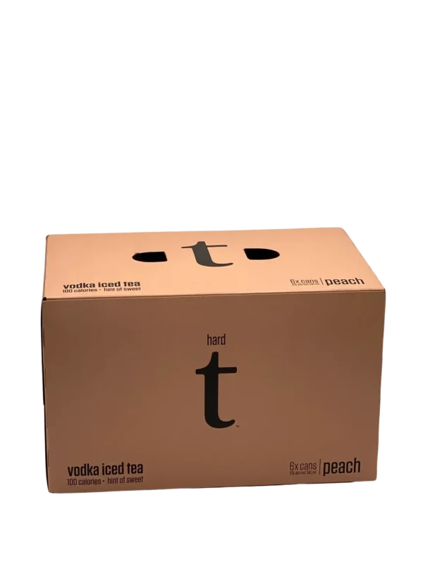 Hard T Peach Vodka Iced Tea 6 Pack Cans