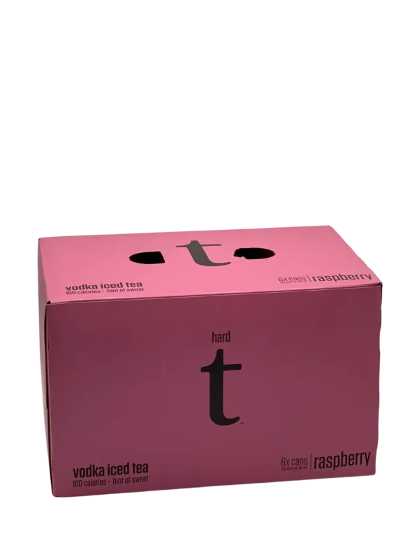Hard T Raspberry Vodka Iced Tea 6 Pack Cans