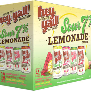 Hey Y'All Sour 7% Lemonade Mixer 12 Pack Cans